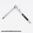 Vim Tools FRBB34 Flex Head Ratchet 34 Piece Ball End Bit Set, Hex Inch 3/32"-3/8"/Hex Metric 2mm-10mm/Torx T10-T55, T-Handle w/Spinner Sleeve and 1/4" Socket Adapter