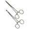 Crawford Tool F25 Straight 5" + Curved 5" Forceps/Hemostat Locking Clamp Set