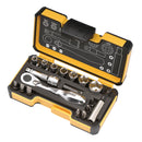 Felo 62059 XS 18 Inch Pocket Sized Socket Set 3/16" to 1/2" with Phillips, Slot, Square Bits