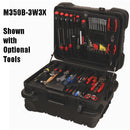 Crawford M350B-3W3X Tool Case Military Wheeled 10" Black with 3W and 3X Pallets
