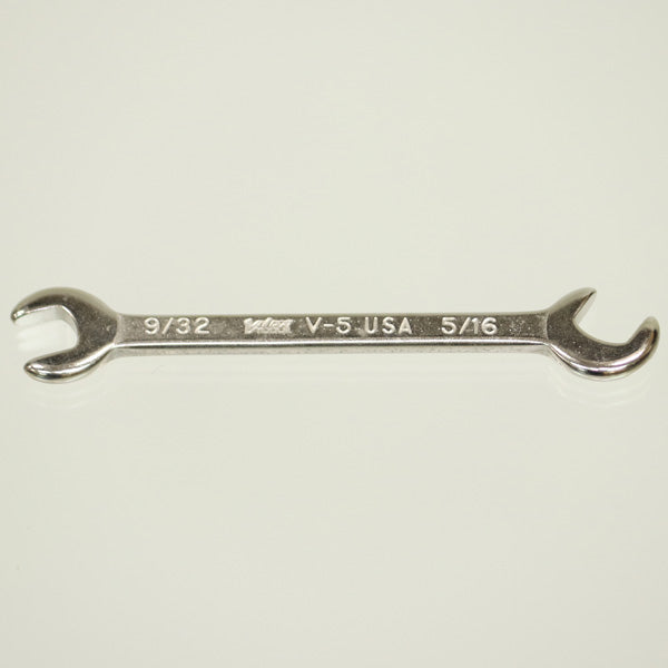 Vim Tools V-5 Miniature Open-End Wrench 9/32" + 5/16" - Crawford Tool
