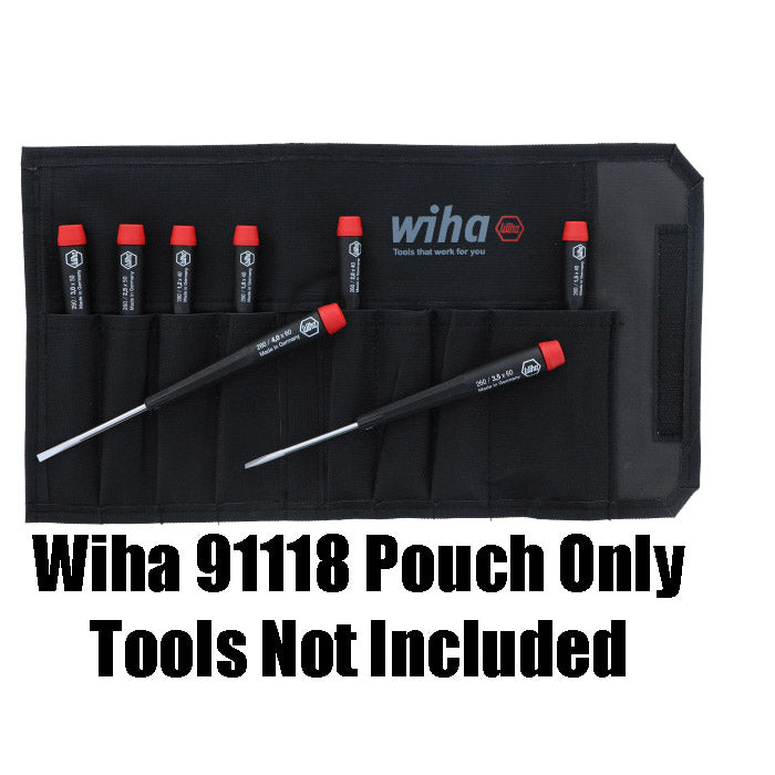 Wiha 91118 Black Canvas Tool Pouch for Sets – Crawford Tool
