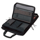 Crawford CFSD5-BLK Double-Sided 2-Compartment Soft Sided Zipper Tool Case 16" x 11" x 5" 45 Tool Pockets and Parts Pouch