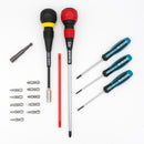 Crawford Basic Copier Tool Kit w/Vessel JIS Screwdrivers- 40V-G258 in Ultimate Gladiator 8" Deep Tool Case