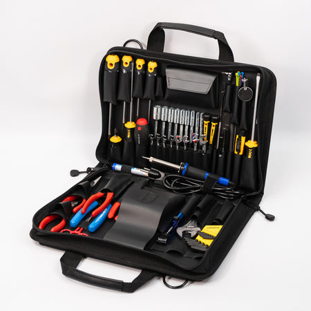 Crawford Universal Electronics Tool Kit - 63-155BLK In Zipper Style Tool Case