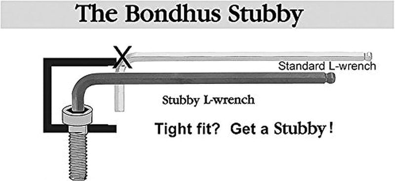 Bondhus 20599 Inch + Metric Stubby Ball End L-Wrench (Hex Key) Set Twin Pack