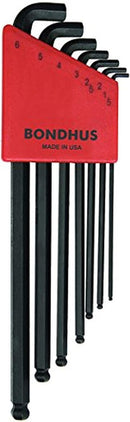 Bondhus 16592 Stubby Ball End Metric Hex Key Set 1.5mm to 6mm (Stubby L-Wrenches)