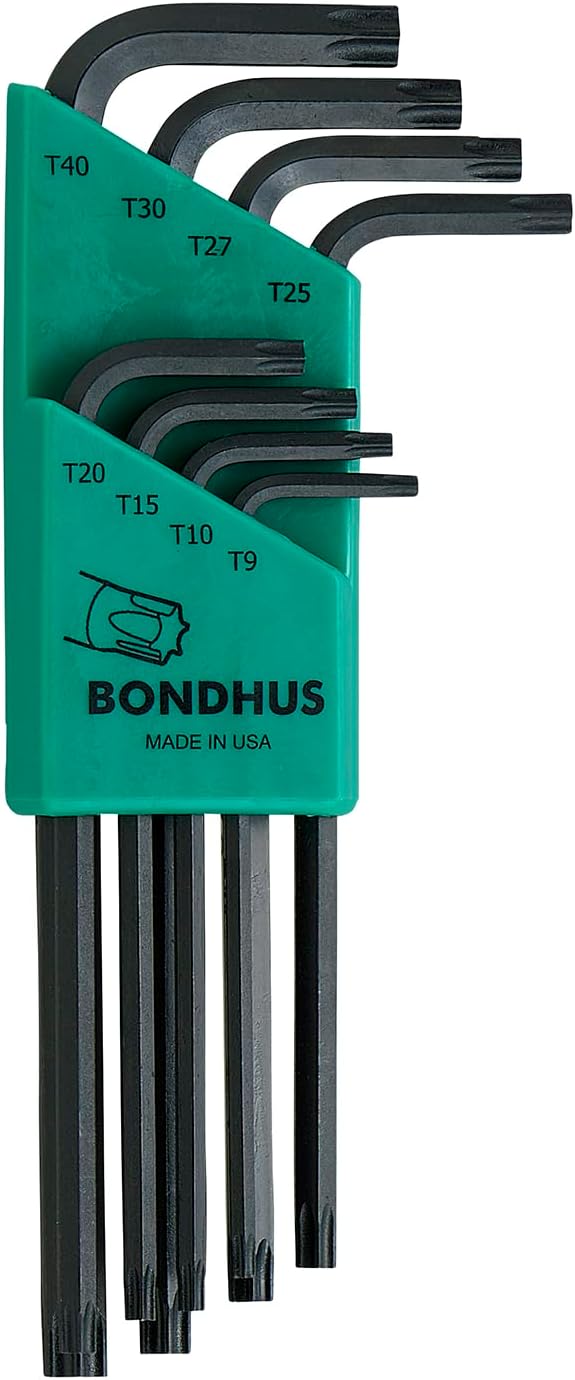 Bondhus 31834 Torx L-Wrench Set T9 to T40 8 Piece