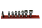 Vim Tools DDSUJ400 Low-Profile Dual Drive Spring Loaded UJ SAE Socket Set 3/16"- 9/16" 12 Point, 1/4" Square Drive plus 11mm Hex Outer Drive