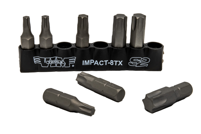 Vim Tools IMPACT-8TX Torx Impact Bit Set, 8 Piece 5/16" Shank (T25 to T55)