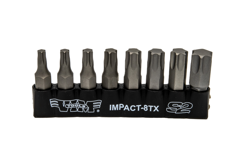 Vim Tools IMPACT-8TX Torx Impact Bit Set, 8 Piece 5/16" Shank (T25 to T55)