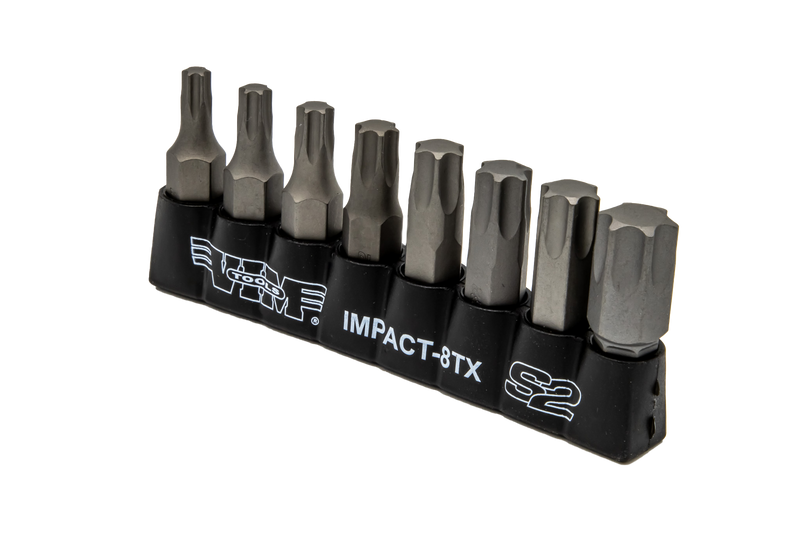 Vim Tools IMPACT-8TX Torx Impact Bit Set, 8 Piece 5/16" Shank (T25 to T55)