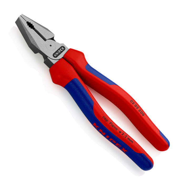Knipex 02 02 200 8-inch High Leverage Combination Pliers with Comfort Grips