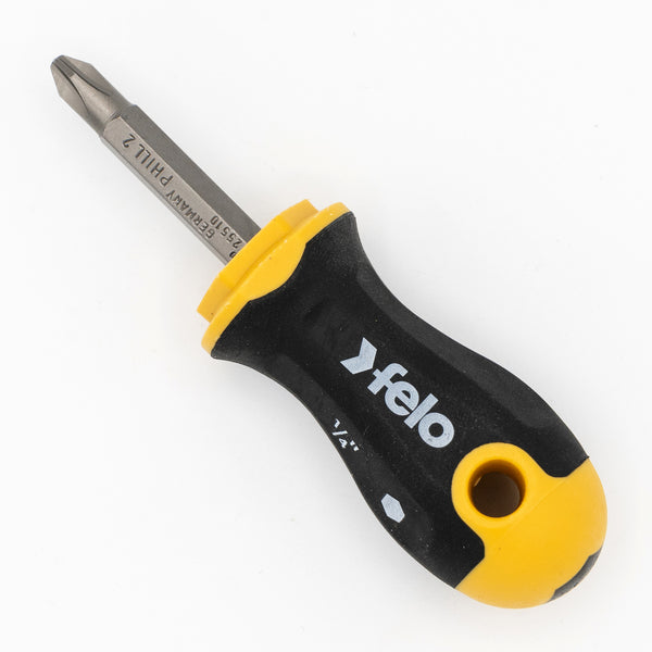 Felo 31068 Reversible Blade #2 Phillips + 5.5mm Slotted Stubby