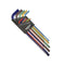 Bondhus 69637  Inch Ball End Hex Key Set (L-Wrenches) with ColorGuard Finish