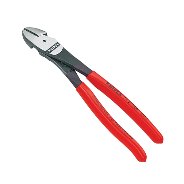 Knipex 74 21 200 8" High Leverage Angled Head Diagonal Cutters