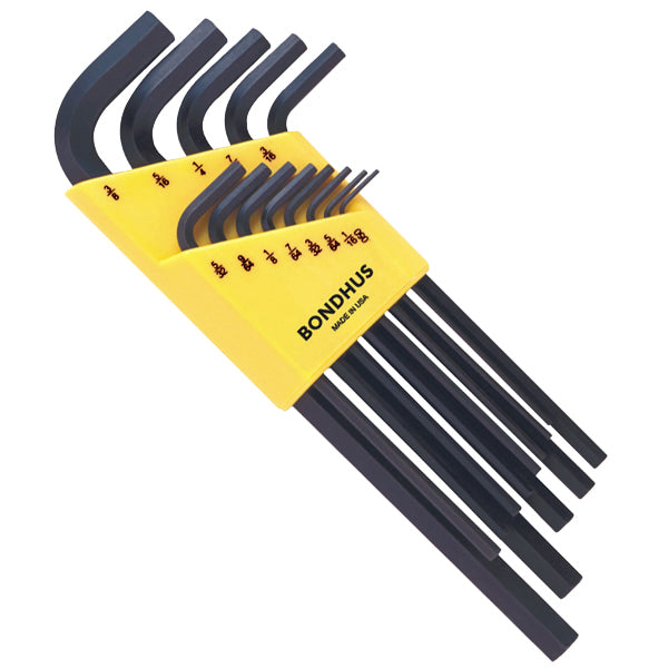 Bondhus 12137 Inch Hex Key Set (L-Wrenches) 13 Pieces .050" to 3/8"
