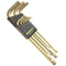 Bondhus 38099 Ball End Metric Hex Key Set 9 Pieces 1.5mm to 10mm with GoldGuard Finish
