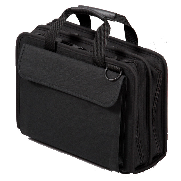 Crawford CFSD5-BLK Double-Sided 2-Compartment Soft Sided Zipper Tool Case 16" x 11" x 5" 45 Tool Pockets and Parts Pouch
