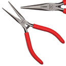 Crawford 8655 Long Tapered Needle Nose Pliers with Serrated Jaws Extra Strong Anti-Roll Jaw Tips