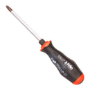 Felo 32368 Phillips #2 x 4" Extra Heavy-Duty Screwdriver with Steel Cap and Hex Bolster #2 Phillips Blade Screwdriver