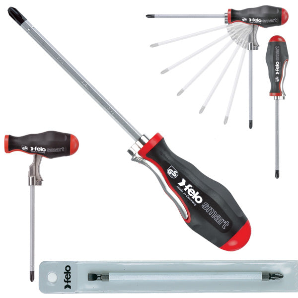 Felo 60427-214 2 in 1 Screwdriver with Smart Handle Phillips