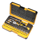 Felo 62053 R-GO XL INCH 36 Piece Socket Set with Phillips, Slot, Torx, Square Bits and 13 Sockets 1/8" to 9/16"