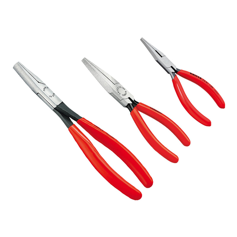Knipex 9KFN3 Flat Nose Pliers Combo 3 Piece