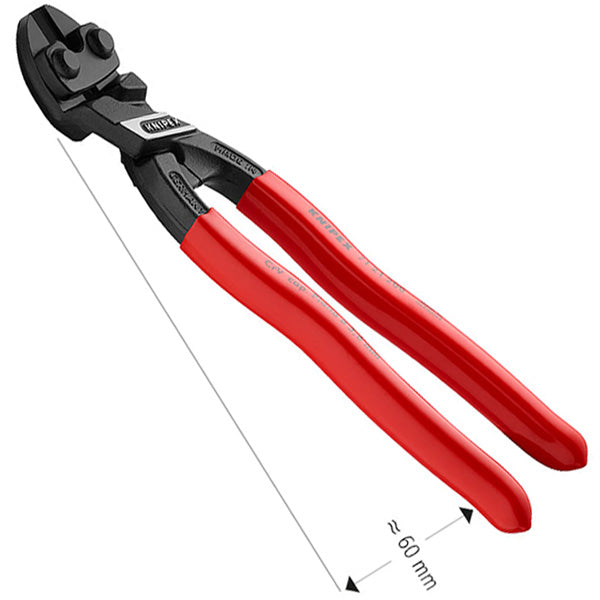 Knipex 71 21 200 Bolt Cutters 8" Head Angled 20 Degrees Single Sided Joint Bar Lays Flat
