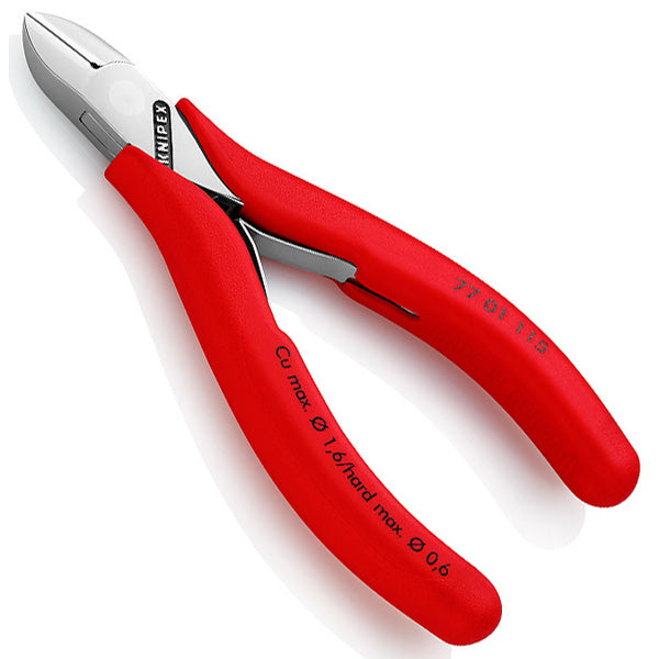 Knipex 77 01 115 Diagonal Cutters 4-1/2" Precision Electronics Semi-Flush Cut