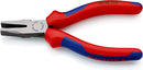 Knipex 20 02 140 Flat Nose Pliers 5-1/2" with Comfort Grips