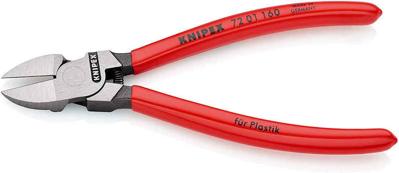 Knipex 72 01 160 Diagonal Cutters 6-1/4" for Plastics and Lead Soft Materials Only