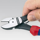 Knipex 74 12 180 7-1/4" High Leverage Diagonal Cutters with Spring Return and Comfort Grips