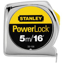 Stanley 33-158 Tape Measure, 5m (16ft) Inch and Metric PowerLock
