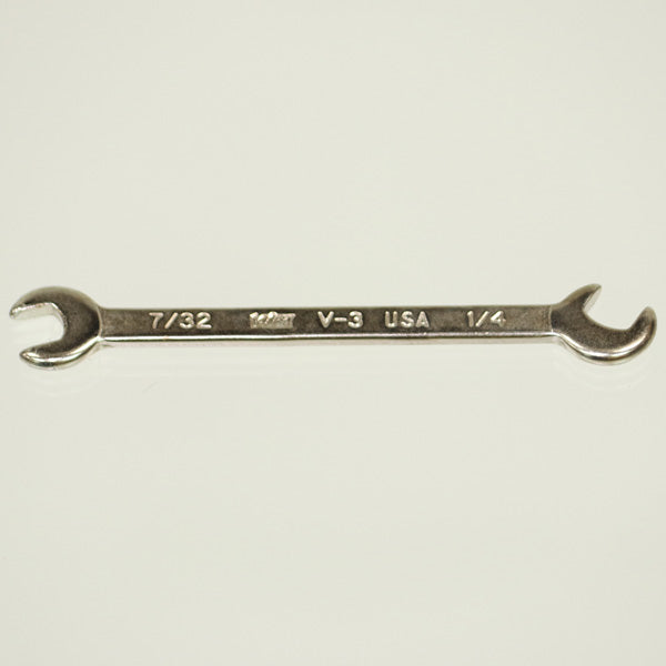 Vim Tools V-3 Miniature Open-End Wrench 7/32 + 1/4" - Crawford Tool