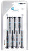 WITTE 89342 7 Piece WITTRON Precision Slotted and Phillips Screwdriver Set