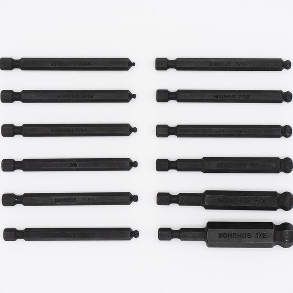 BONDHUS Kugelkopf-Innensechskant-Bit BH2,5 Mm – 76 Mm Länge, Für Präzises Schrauben
