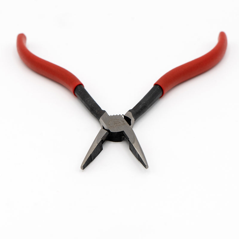 Crawford Tool 8634 Mini Long Nose Pliers with Serrated Jaws (Chain Nose)