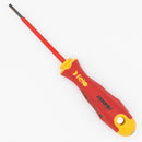 Felo 53133 Ergonic VDE Insulated Slotted 3/32" (2.5mm) x 3" Flat Blade Screwdriver