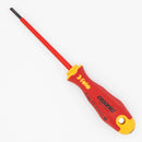 Felo 53141 Ergonic VDE Insulated Slotted 5/32" (4mm) x 4" Flat Blade Screwdriver