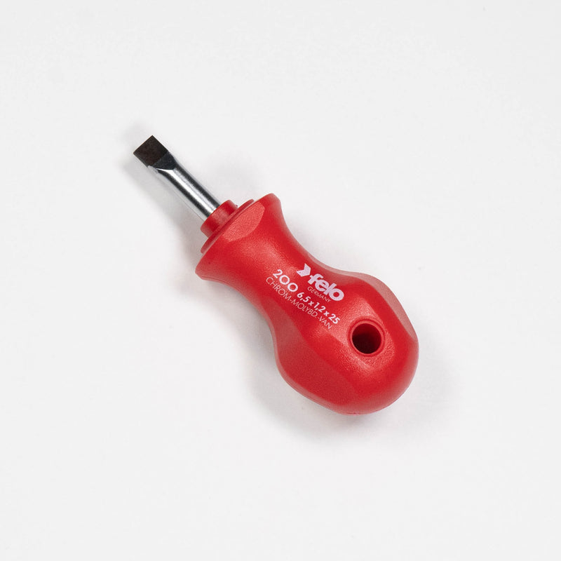 Felo 13045 Slotted 1/4" Stubby Screwdriver