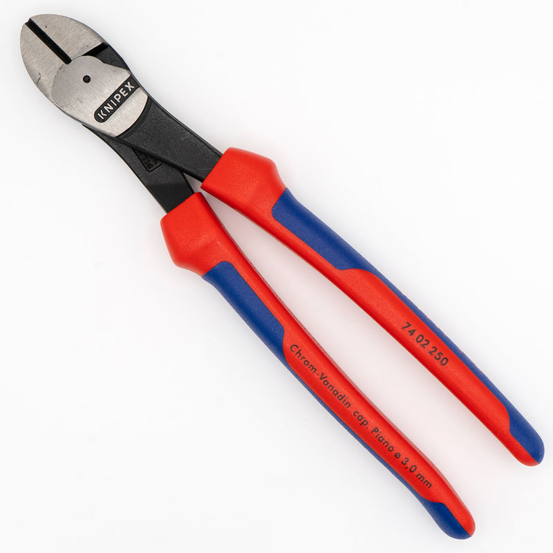 Knipex 74 02 250 10" High Leverage Diagonal Cutters with Comfort Grips