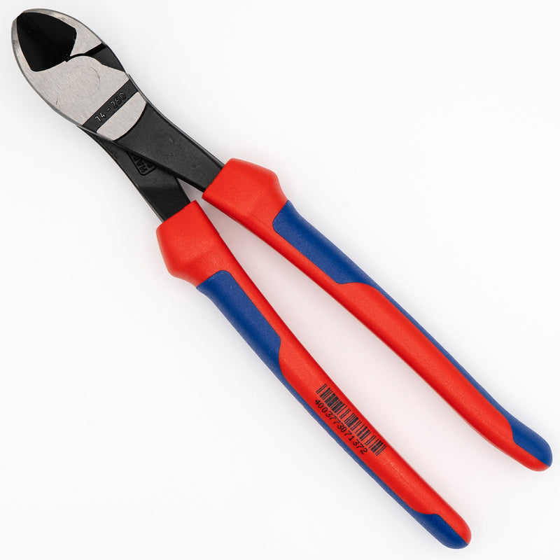 KNIPEX 10 in. High Leverage Angled Diagonal Cutters 74 21 250