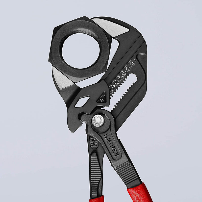 Knipex 86 01 250 Pliers Wrench 10", Black Finish with Non-Slip Textured Grip