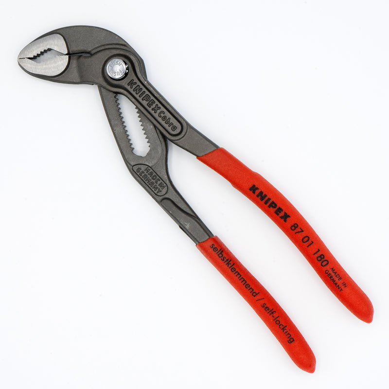 KNIPEX 87 01 250 Heavy Duty Forged Steel 10 in Cobra Pliers with 61 HR –  Fasteners Inc