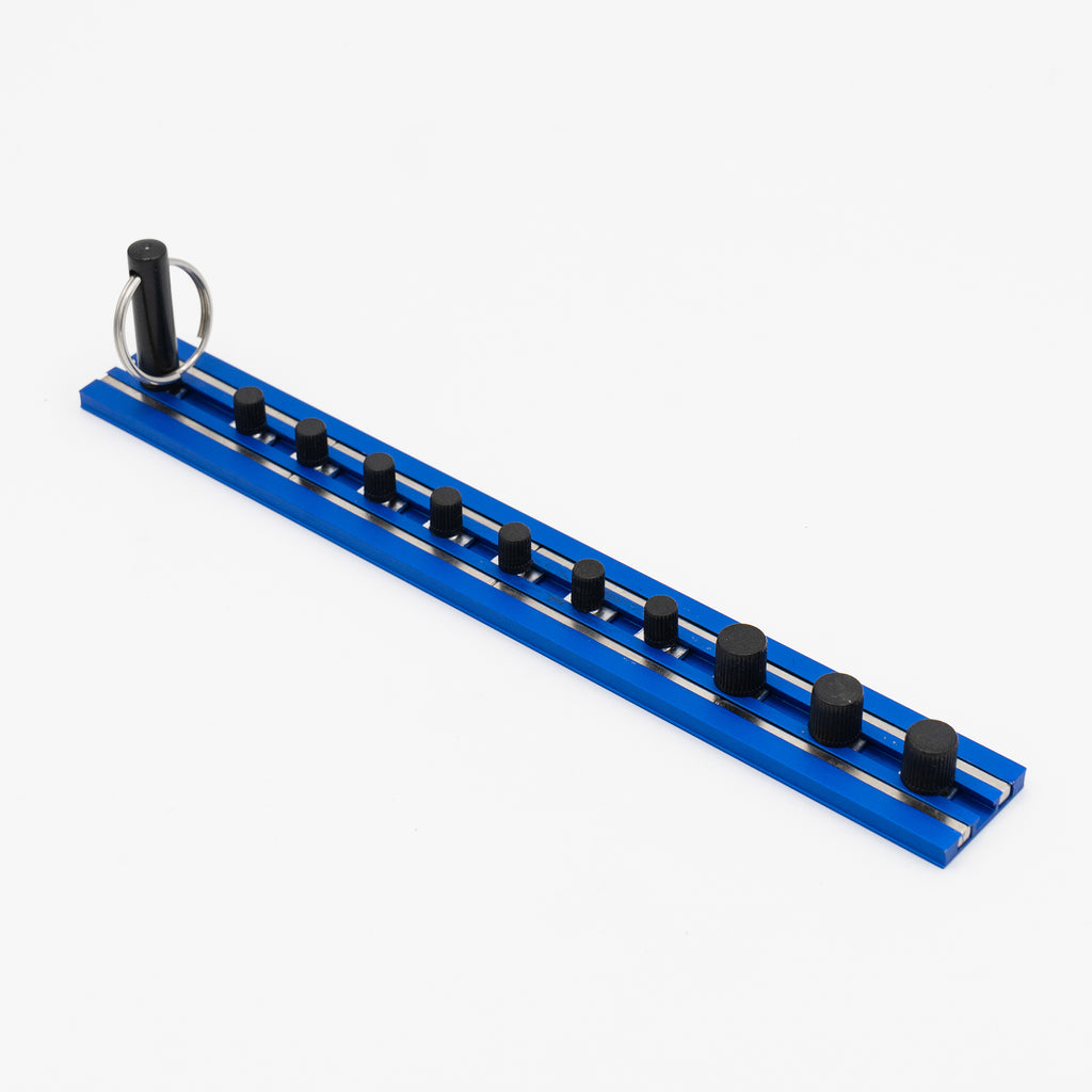 Vim Products MR-SB Magrails Socket Holder – 10 Piece 3/8" Stud Pack, Magnetic Vertical Or Overhead Mount