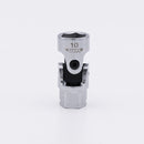 Vim Tools FF410M Metric 10mm Firm Flex Universal Joint 6-Point Socket, Dual Drive 1/4" Square Drive plus 11mm Hex Outer Drive