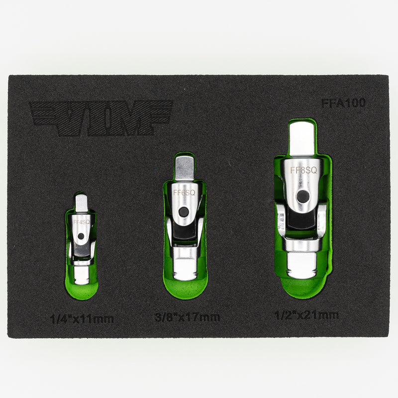 thumbnail image 2 of VIM Tools RFW100 6-Piece 3/8" Drive Ratcheting Flare Nut Set – SAE 2 of 3
