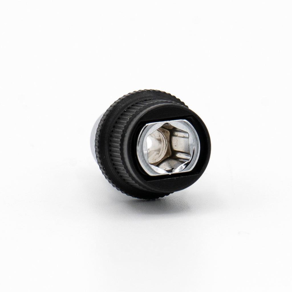 VIM Tools 1/4 Hex Locking Bit Socket - 3/8 Square Drive, Low Profile For Tight Spaces, Quick Release Sleeve