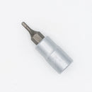 Vim Tools HMS-2MM Hex 2MM Bit with Satin Chrome 1/4" Square Drive Socket